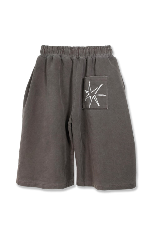 Mayte × Cycle ECHO STAR WASHED HALF PANTS -BROWN- *Last1